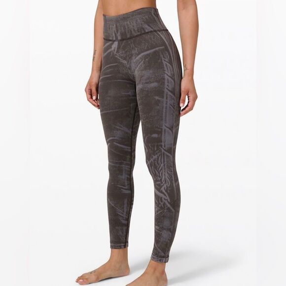 Lululemon Ebb to Street Stone Wash Graphite Full Length Seamless Leggings - Picture 2 of 10